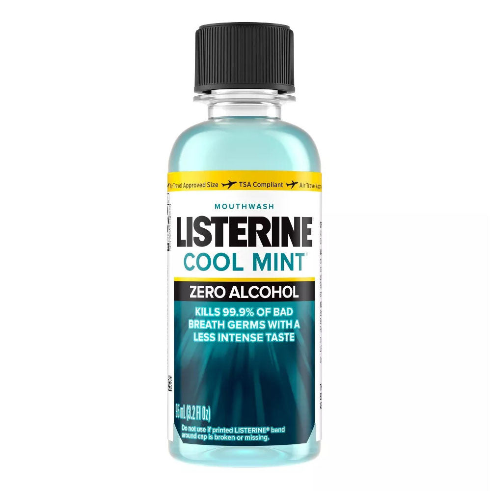 Listerine Zero Clean Mint Mouth Wash, 3.2 Oz